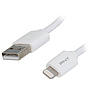 Cable PNY, Carga y Sincronizacion Apple Lighting a USB, Blanco - 1.8 metros