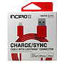 Cable Incipio Lightning a USB, carga y sincronización, color Rojo, 1 Metro / 840076164578