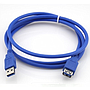 Cable Extensión USB 3.0 1.8m de Macho Tipo A a Hembra Tipo A Azul