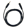 Cable Extensión Plug 3.5mm Macho a Plug 3.5mm Hembra Estéreo de 1.8 mts Negro