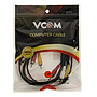 Cable 3 Plug RCA Macho a 3 Plug RCA Macho Audio y Video de 1.8 mts
