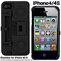 Funda Fresh Fiber para iPhone 4(S) Boom Box - Color Grafito