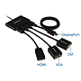 Splitter Divisor Mini DP a 4 puertos DisplayPort - Hub MST