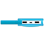 Batería Portátil recargable y linterna LED ADATA D8000L Powerbank de 8,000 mAh. Color Azul