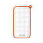 Batería Portátil recargable y linterna LED ADATA D8000L Powerbank de 8,000 mAh. Color Naranja
