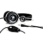 Audífonos con Micrófono HP-205C, 2 Jack 3.5 mm, Color Negro, VORAGO® AU-375872-1