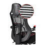 Silla Gamer by NACEB Mod. Sport Spider, Color Negro / Rojo, C/Descansa Pies, Reforzada, NA-0928