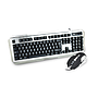 Kit Gamer de Teclado y Mouse Naceb NA-0911, Alámbrico, USB, Gris (Español)