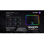 MousePad Gamer, 36x26cm, Color Negro, RGB, NACEB NA-0927