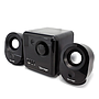Bocinas 2.1, Alámbricas (3.5 mm), Soporta MicroSD / USB, Color Negro, VORAGO SPK-200