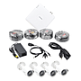 Kit de Video Vigilancia, 1 DVR 4 Canales TurboHD + 4 Cámaras 720p Bullet, 4 Juegos de cable de 18 Metros, 1 Fuente de poder, HIKVISION HIK720KIT4