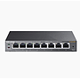 Switch Inteligente Administrable (Smart Switch), 8 puertos 10/100/1000 Mbps, 4 puertos PoE, TP-LINK TL-SG108PE