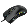 Ratón (Mouse) Gamer, Alámbirco (USB), Gamer Factor, Hasta 4000 DPI, 7 Botones, Iluminación RGB, Color Negro, VORAGO MOG500