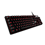 Teclado Gamer Modelo G413 Mecánico, Iluminación LED, Alámbrico (USB), Longitud del Cable 1.8 Metros, LOGITECH 920-008300