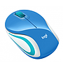 Ratón (Mouse) Óptico Modelo M187, Inlámbrico (USB), Hasta 1000 DPI, Color Azul Cielo, Tamaño Mini, LOGITECH 910-005360