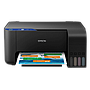 Impresora Multifuncional EcoTank L3110, Alámbrica, Imprime, Copia, Escanea, Tecnología de inyección de tinta MicroPiezo de 4 colores (CMYK), EPSON C11CG87301