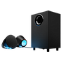 Bocinas 2.1 Gamer Modelo G560, Alámbricas (3.5 mm / USB) / Inalámbricas (Bluetooth), Sonido X Ultra, Color Negro, Iluminación RGB, LOGITECH 980-001300