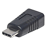 Adaptador USB-C - Mini USB (M-H), Color Negro, MANHATTAN 354660