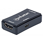 Repetidor de Video HDMI - HDMI (H-H), C/ Puerto Micro USB (H), Hasta 40 Metros, Hasta 4K, MANHATTAN 207621
