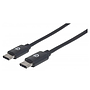 Cable de Datos USB-C - USB-C (M-M), Longitud 2.0 Metros, MANHATTAN 354875