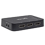 Switch de Vídeo HDMI, 3  Machos (In), 1 Hembra (Out), Soporta 4K, Incluye Control Remoto, MANHATTAN 207522