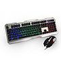 Teclado y Ratón (Mouse) Gamer, 19 Teclas Antighosting / 5 Botones, Iluminación RGB, Alámbricos (USB), NACEB NA-0911