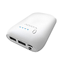 Batería Portátil recargable ADATA Power bank de 10,050 mAh para Smartphones y Tablets, 2 x USB, Color Blanco, AP10050-DUSB-5V-CWH