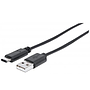 Cable de Datos USB-C - USB (M-M), Color Negro, Longitud 3.0 Metros, MANHATTAN 354981