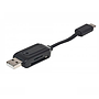 Lector y Grabador Externo de Tarjetas, USB / USB-C, 24 en 1, Tamaño Mini, MANHATTAN 102018