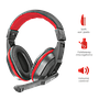 Audífonos Gamer C/ Micrófono Modelo Ziva, 3.5 mm, Color Negro / Rojo, Longitud Cable 1.8 Metros, TRUST 21953