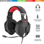 Audífonos Gamer C/ Micrófono Modelo GXT 322 Carus, 3.5 mm, Color Negro / Rojo, Longitud Cable 2.0 Metros, TRUST 20408