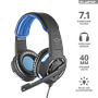 Audífonos Gamer C/ Micrófono Modelo GXT 330 XL Endurance, USB, 7.1 Surround, Color Negro / Azul, Longitud Cable 2.5 Metros, TRUST 22052