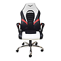 Silla Gamer Modelo Titan, Semi Reclinable, Color Blanco / Negro, Max. 120 Kg, NACEB NA-0935B