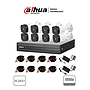 Kit de Video Vigilancia, Incluye 1 DVR COOPER XVR1B08 - 8 Canales + 8 Cámaras COOPER B1A21 + 8 Rollos de Cables Siames + 2 Fuente de Poder, H.265+1080p, DAHUA XVR1B08KIT