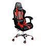 Silla Gamer Modelo Ninja Blade, Reclinable, C/ Soporte Cervical y Lumbar, Color Rojo / Negro, Max. 140 Kg, NACEB NA-09S1R