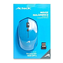 Ratón (Mouse) Óptico, RF Inalámbrico (USB), Hasta 1600 DPI, Color Azul, ACTECK AC-916486