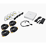 KIT TurboHD HiLook, 720p, DVR 4 canales, 4 Cámaras Bala de Policarbonato, 4 Cables 18 Mts, 1 Fuente de Poder Pro, HIKVISION KIT7204BP