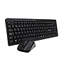 Kit de Teclado y Mouse, Multimedia, Inalámbrico, USB, Negro (Español), VORAGO KM-304