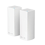 Sistema VELOP Wi-Fi Para Todo el Hogar con Tecnología Mesh Tribanda (Paquete de 2), Hasta 867 Mbps, 2 x RJ45, Color Blanco, LINKSYS WHW0302