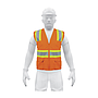 Chaleco de Seguridad, Máxima Visibilidad, Con Bolsas, Naranja, TRUPER CHS-700N