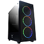Gabinete Gamer Modelo PLAYER, ATX, Full-Tower, Ventana Lateral de Cristal Templado, 3 Ventiladores Frontales RGB, No Incluye Fuente de Poder, NACEB NA-0603