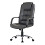 Silla Ejecutiva Color Negro, Respaldo Alto, Base de Metal, Giratoria, CHASER CH-NEROBLACK