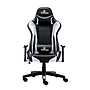 Silla Gamer YEYIAN, Modelo Ryuji White, Descansabrazos y Cojín Lumbar, Color Negro/Blanco, QIAN YFRW-042920