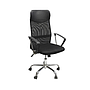 Silla de Oficina, Ejecutiva, Giratoria, Respaldo de Malla Negra, Base Metálica, CHASER CH-CORESBLACK