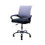 Silla de Oficina, Giratoria, Respaldo Malla Gris, Base Metálica, CHASER CH-OFFICEGREY