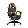 Silla Gamer Chaser, Reclinable, Reposa Pies, Soporte Cervical y Lumbar, Color Negro / Amarillo, Max. 120 Kg, CHASER CH-GAMERYELLOW
