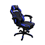 Silla Gamer Chaser, Reclinable, Reposa Pies, Soporte Cervical y Lumbar, Color Negro / Azul, Max. 120 Kg, CHASER CH-GAMERBLUE