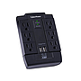 Supresor de Picos, 6 x Contactos NEMA 5-15R + 2 x USB (2.4A), 125V, 15A, 1200 J, CYBERPOWER P600WSURC1