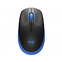 Ratón (Mouse) Óptico Inalámbrico M190, 3 Botones, Ambidiestro, 1,000 DPI, Color Azul, LOGITECH 910-005903