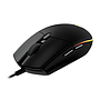 Ratón (Mouse) Gamer Óptico G203 LightSync, Alámbrico, USB, 200 - 8000 DPI, 6 Botones, Iluminación RGB, Color Negro, LOGITECH 910-005793
